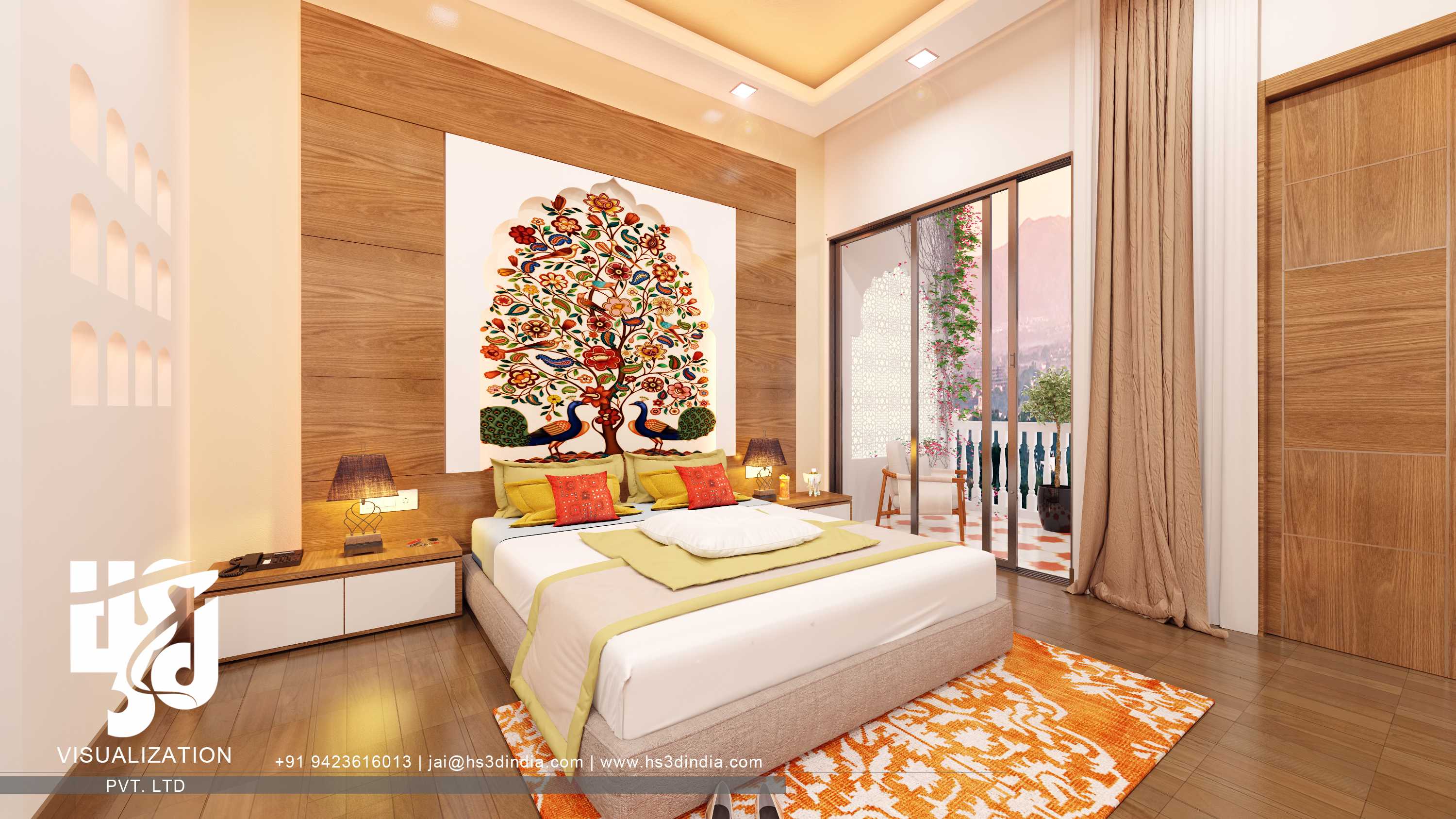 印度 HS3D 打造惊艳住宅室内渲染-30