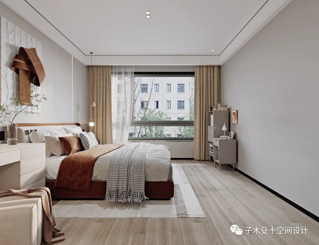 艺术包围的家 · 现代轻奢的爱马仕橙空间丨子木殳十空间设计-36