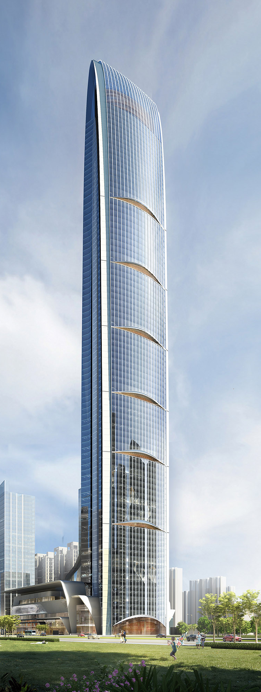 天山世界之门国际金融中心丨中国石家庄丨Aedas 建筑设计事务所-5