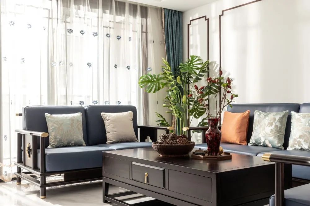 中南锦苑 140㎡新中式四口之家，优雅留白美学空间-38