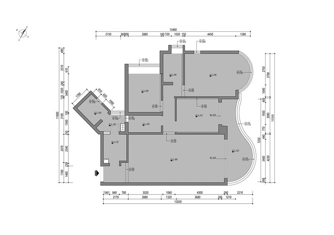 80万元三居140平米装修案例·轻法式奶油风江景平层旧房改造丨中国广州-12