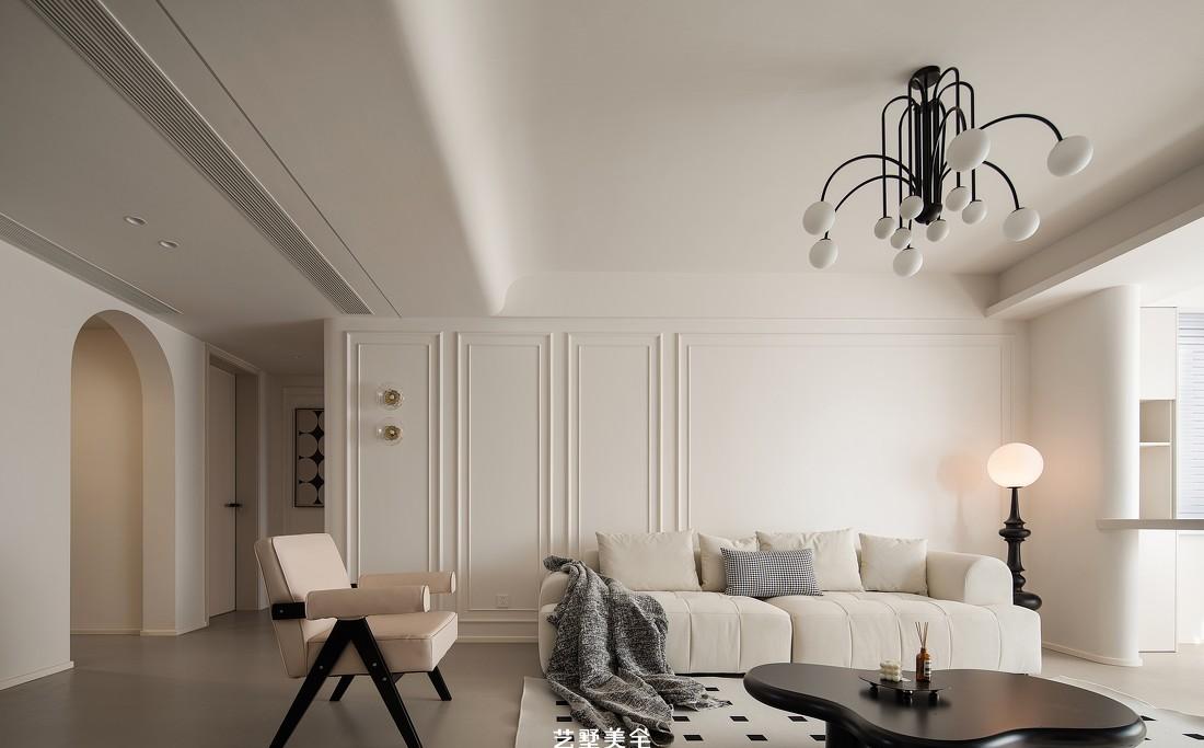 142㎡现代法式多功能客厅丨中国合肥丨艺墅美宅设计-15