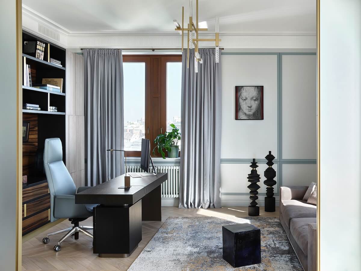 莫斯科明亮优雅的公寓丨俄罗斯莫斯科丨ELKA Interiors-4