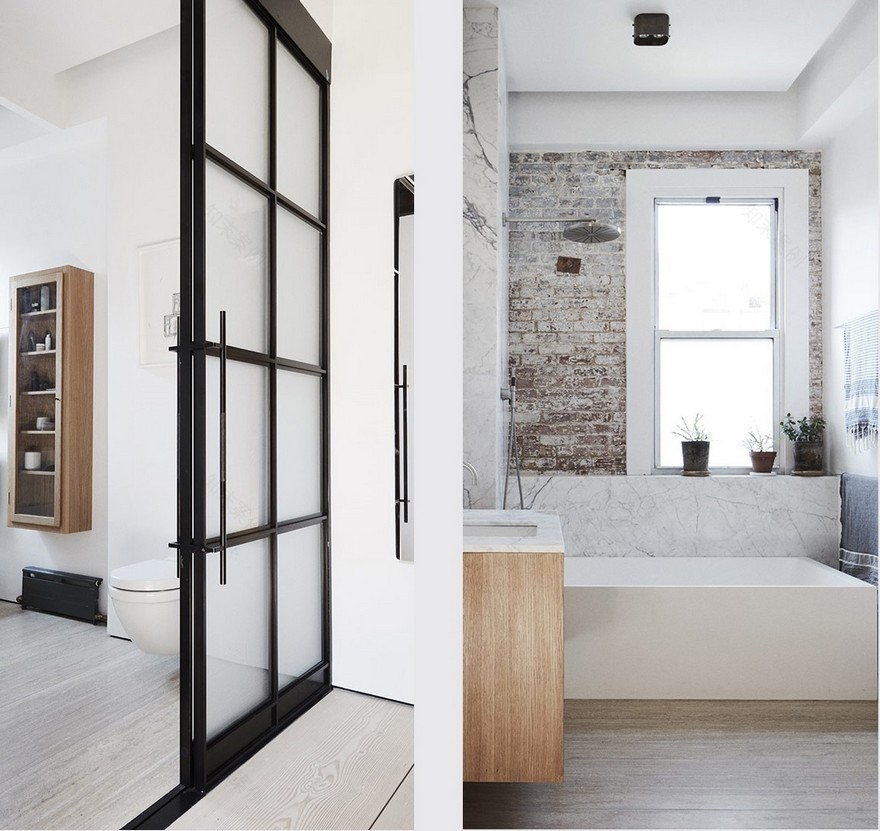 Scandinavian Minimalism Meets the Rough Aesthetics in Tribeca, New York-18