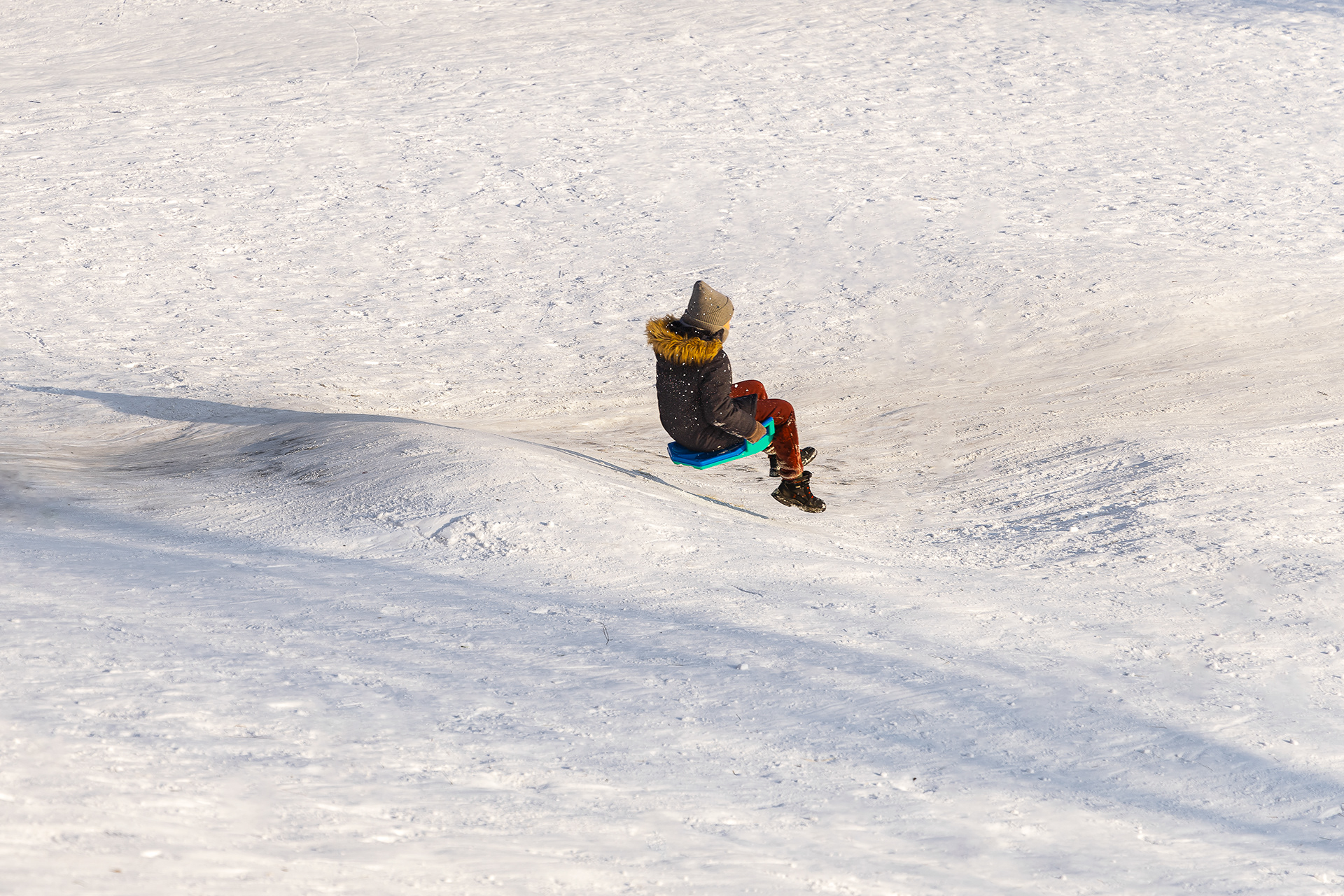Зимой на горке. In winter on the hill.-5
