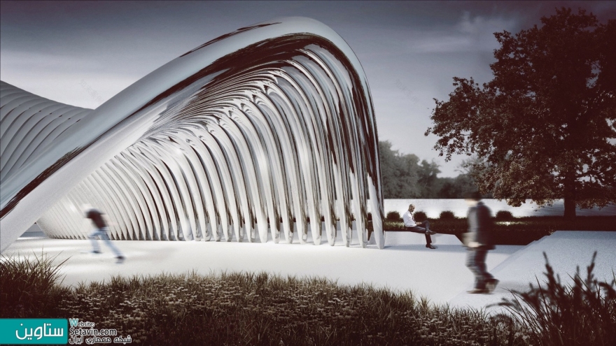 钢结构拱形展馆NAWA丨波兰弗罗茨瓦夫丨Oskar Zieta团队-19