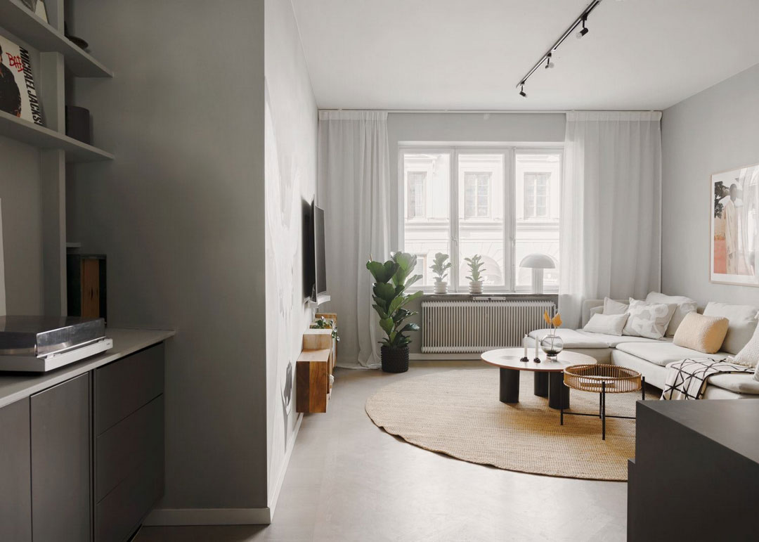 瑞典风格公寓 | 色彩碰撞的宁静空间-26