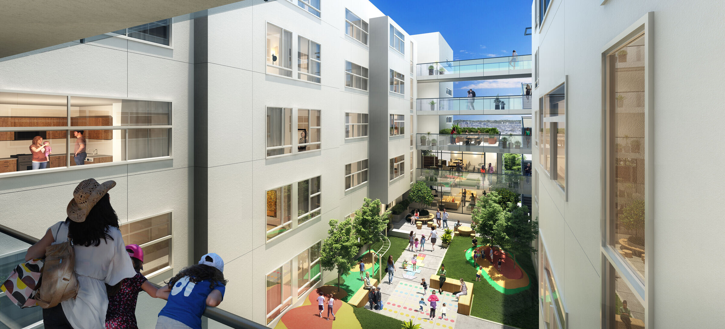 美国加州圣塔莫尼卡 120 户混合用途经济适用房项目丨Michael W. Folonis Architects-11