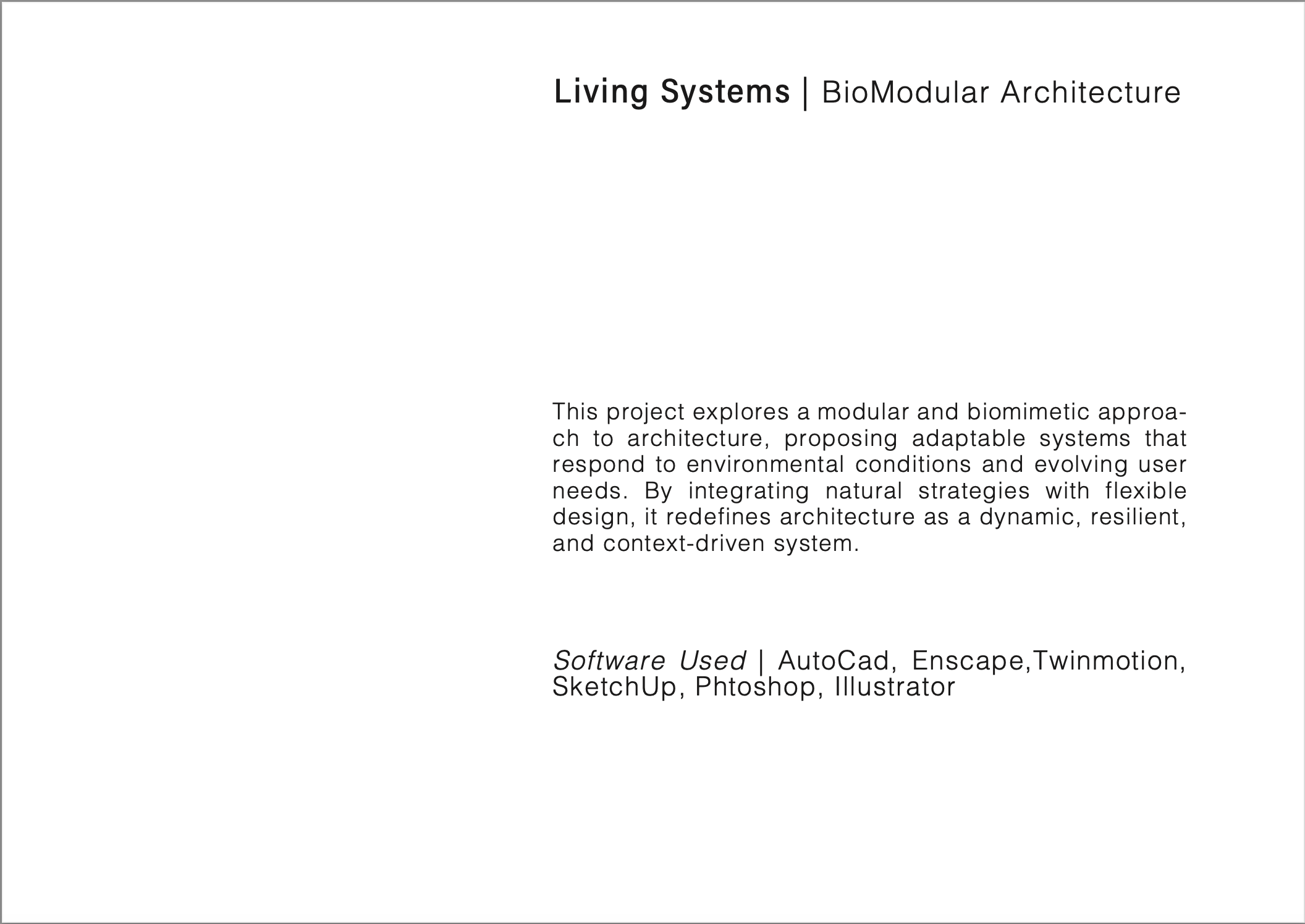 Living Systems | BioModular Architecture-1