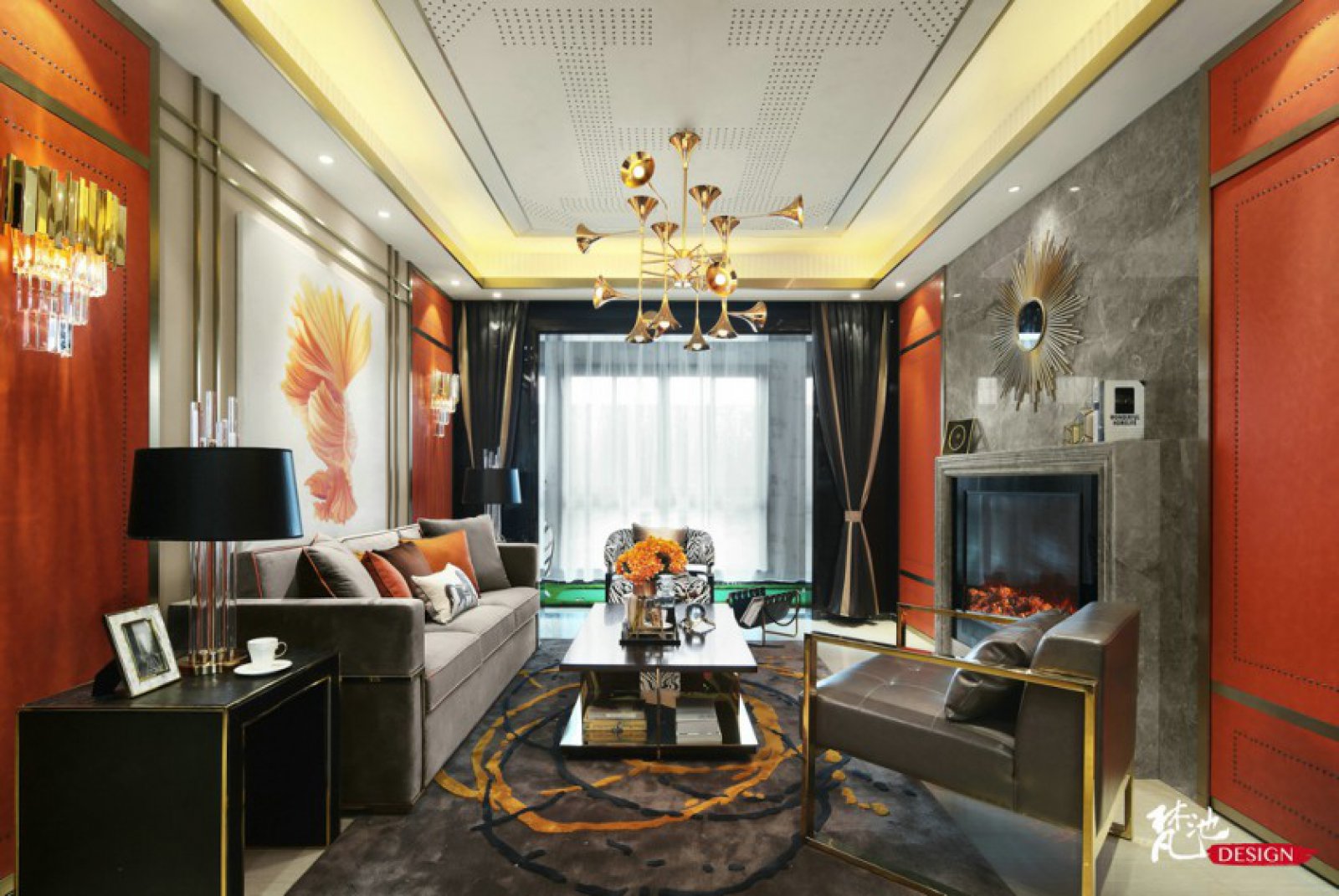 125㎡泰州星湖文景园样板间  梵池设计-2