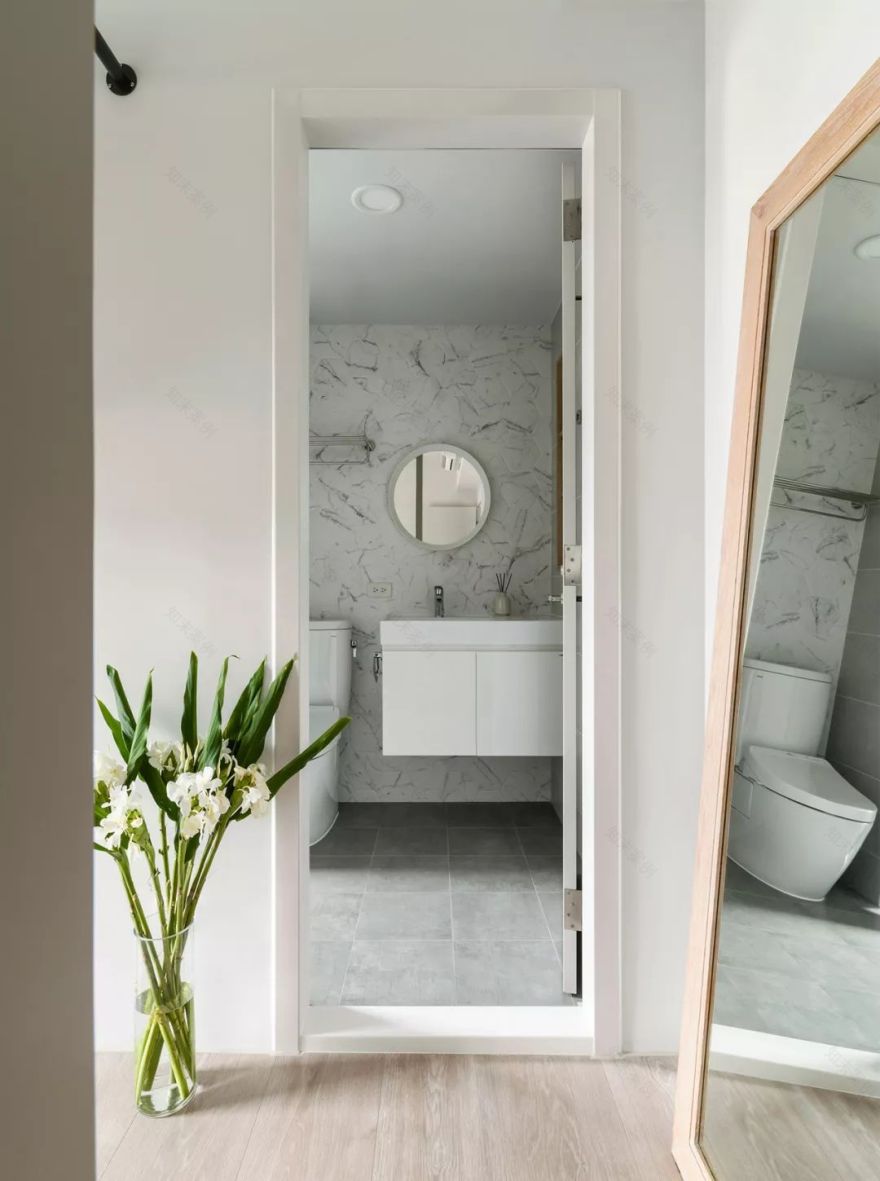 100㎡简约小资风住宅,宽敞自然的客餐厅空间-85