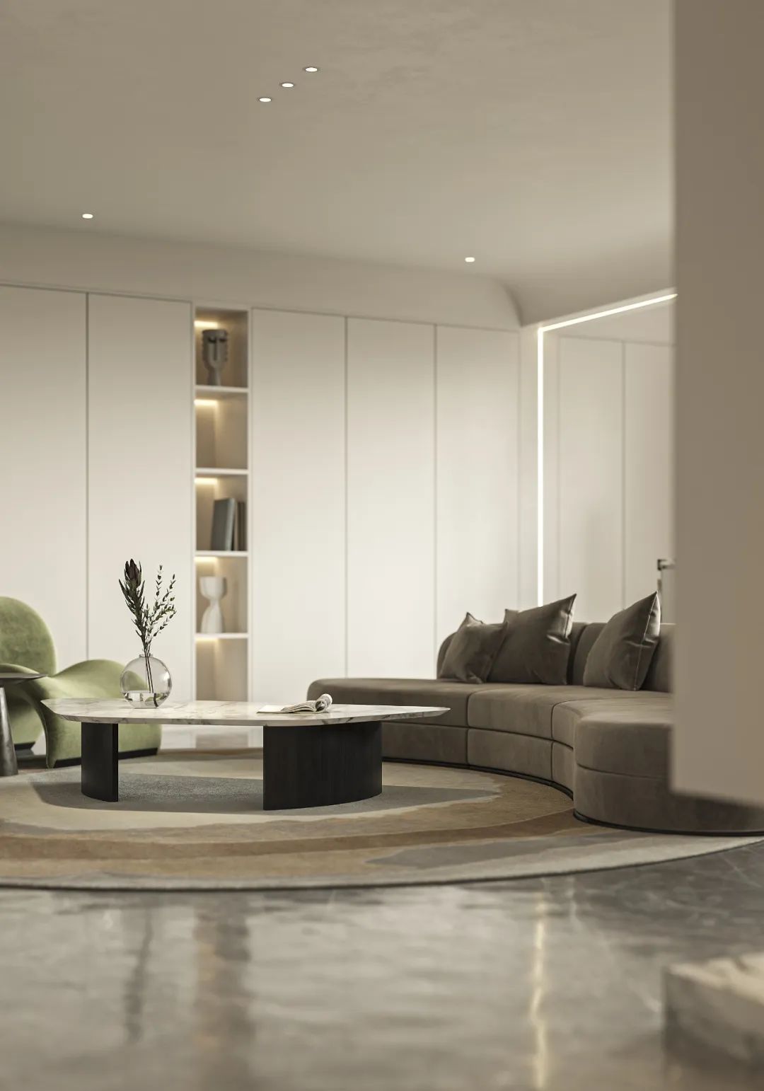 都市理想家,现代轻奢风大平层设计案例解析丨布尔空间设计-180