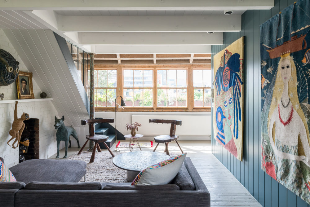 古董混搭的伦敦开放式住宅-8