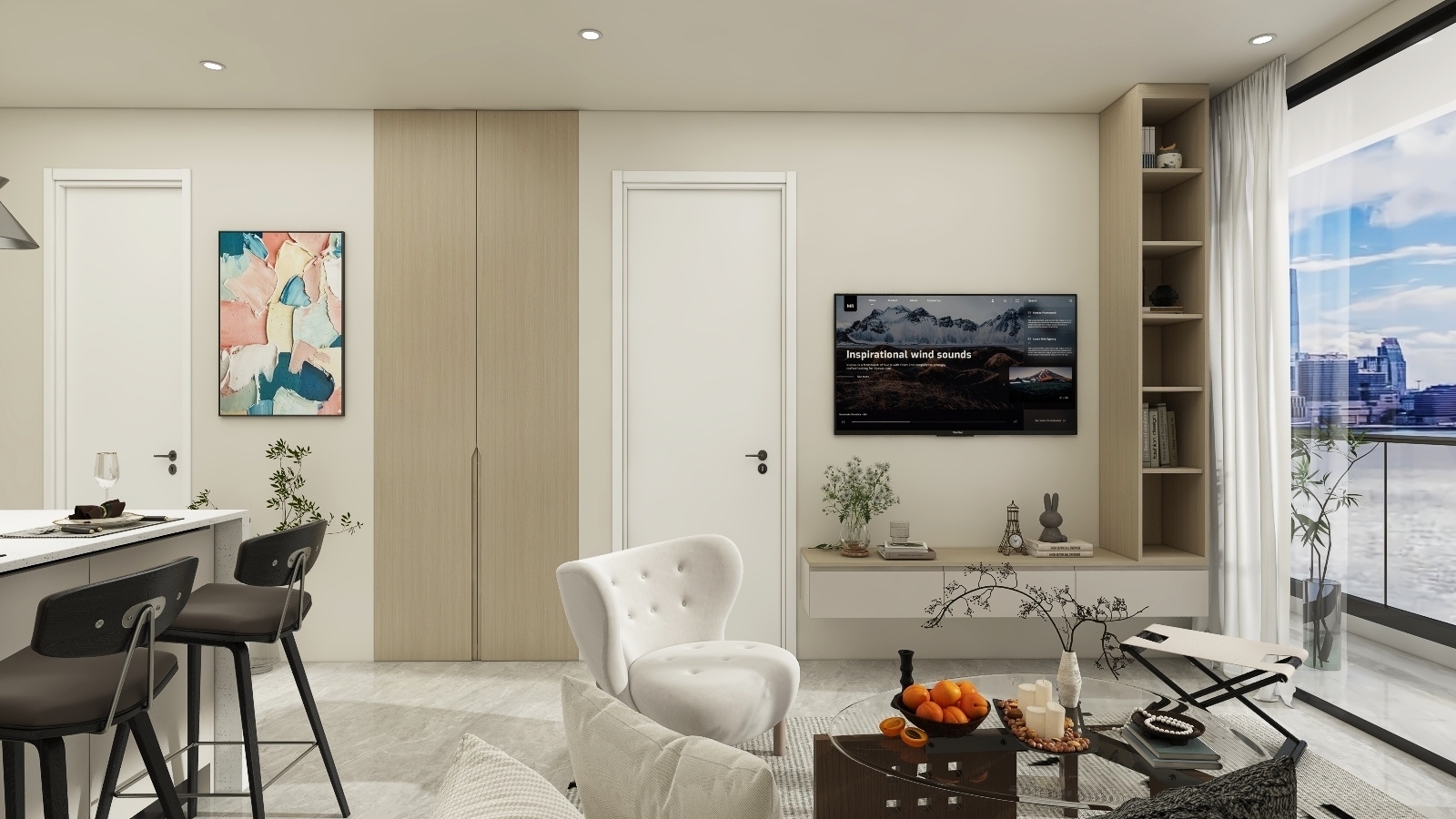 The Club Interior Design. Airbnb Project.-5