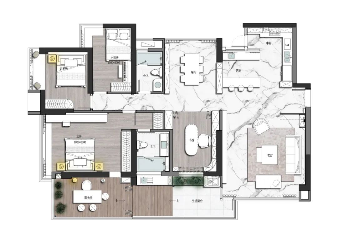 深圳华侨城香山里 200㎡私宅 | 寻回生活初心,体验自然雅致-55
