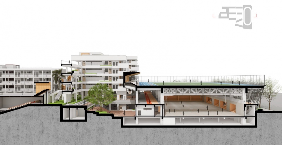 红岭中学石厦校区改扩建丨中国深圳丨土木石建筑设计事务所-136