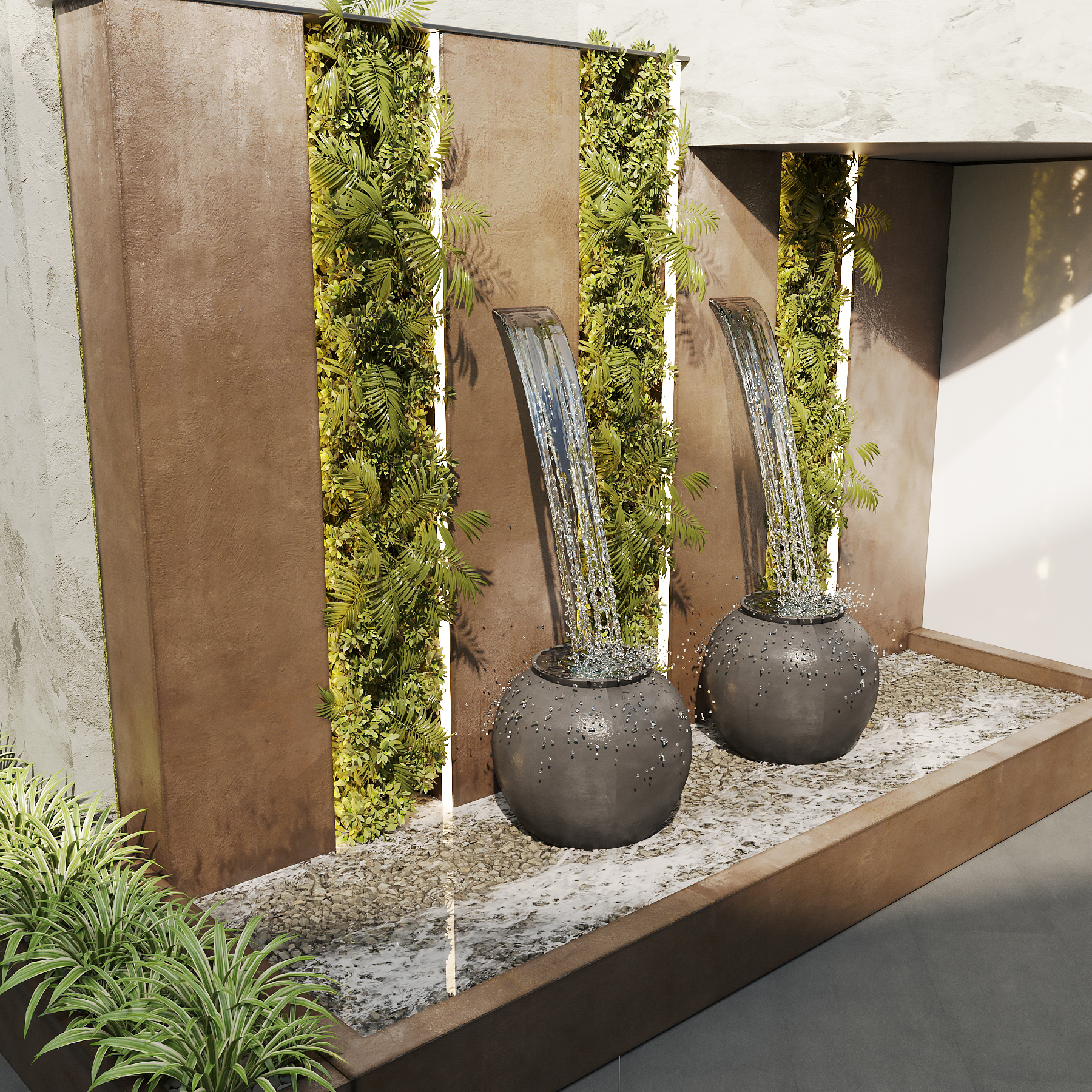 Вариации фонтана у отеля-2