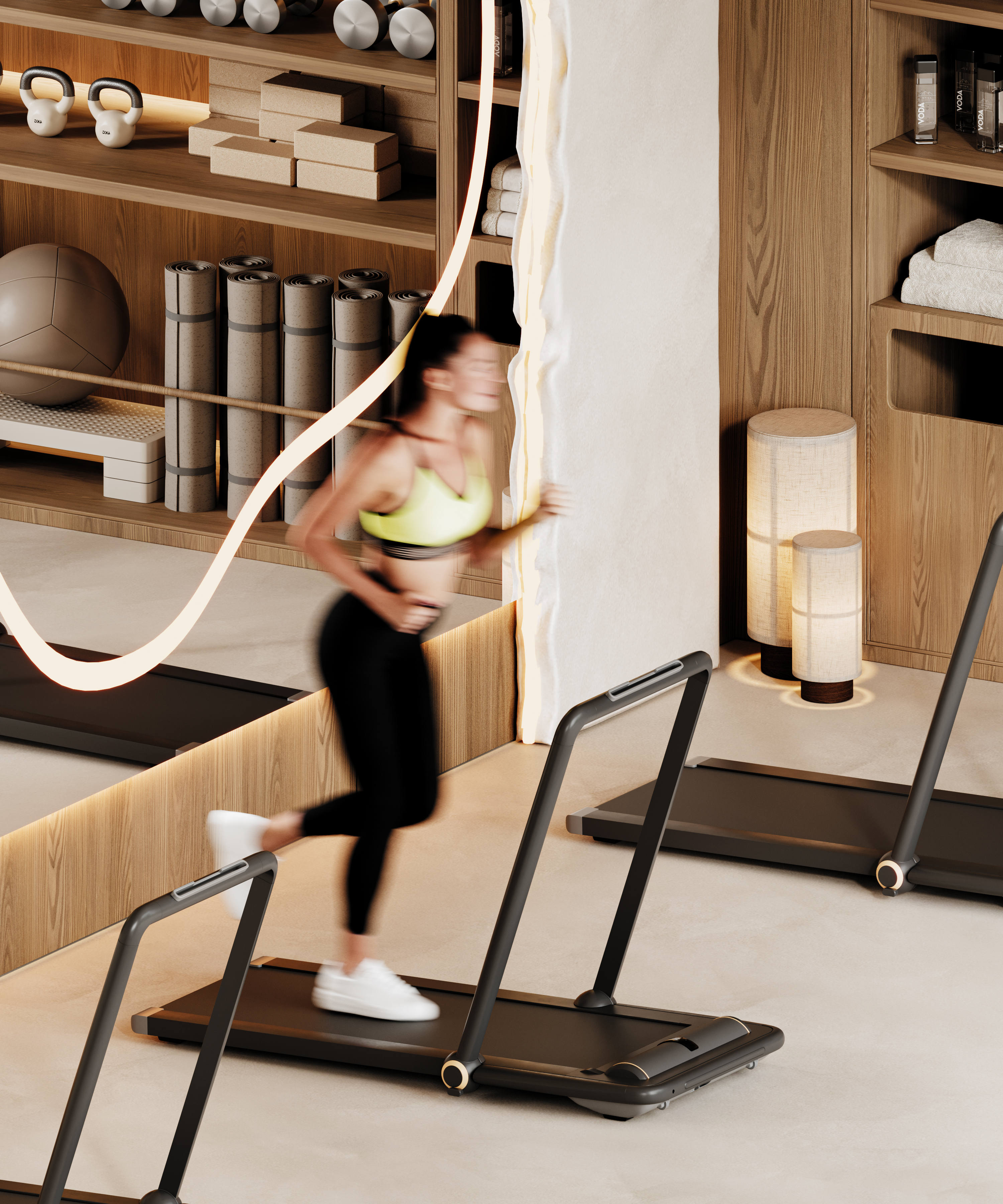 阿联酋冥想,健身房及公寓空间设计-12