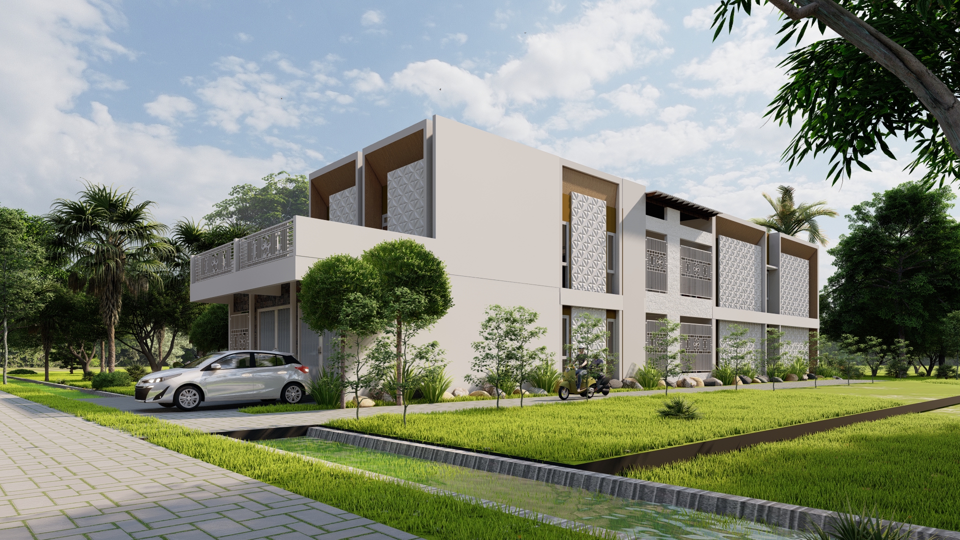 Design of rental houses and shophouses at Sidoarjo-6