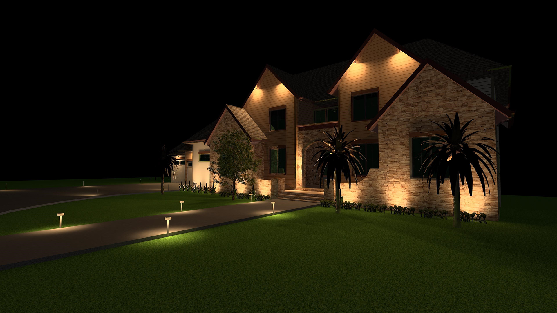 Landscape Lighting Plan with Dialux-4