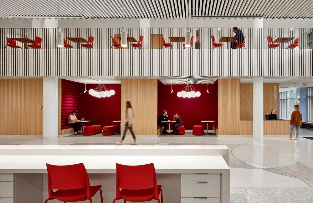 美国 Normandale 社区大学学生服务中心改造丨HGA 设计团队-6