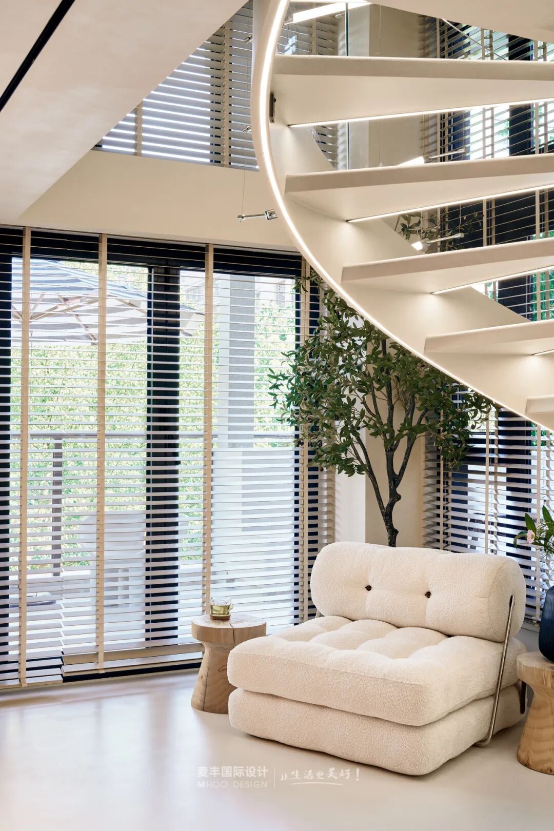 MHOO|未来里90㎡极简奶油风：织就素室暖意-13