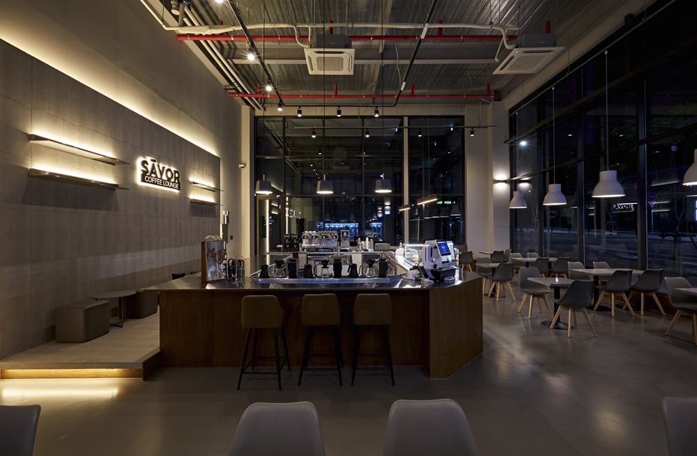 首尔 34 坪现代风格咖啡厅设计-10