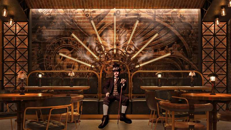 牛排厨房餐厅室内设计丨沙特阿拉伯利雅得丨利雅得室内设计公司-9