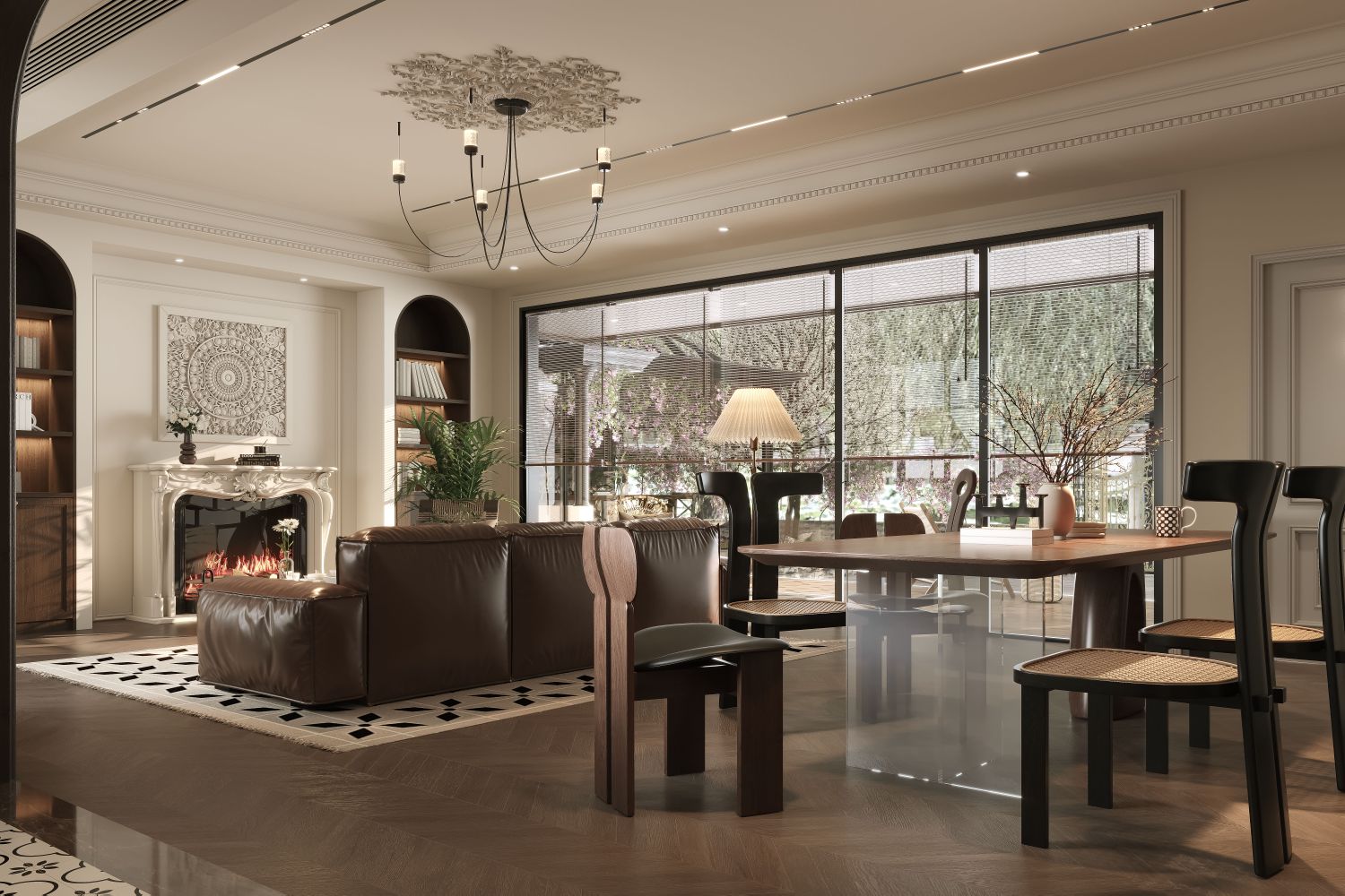 美式复古别墅豪宅案例-1