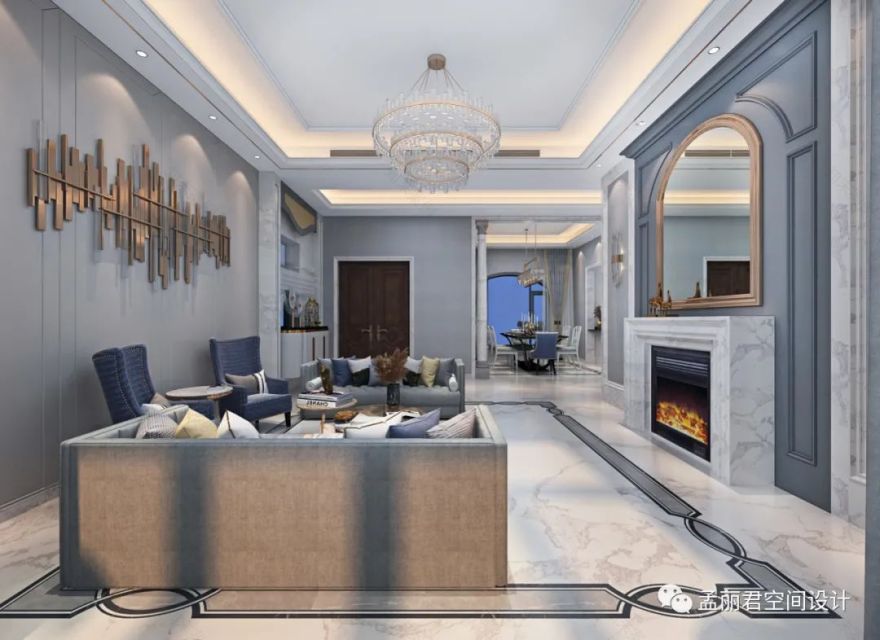 碧桂园翡翠世家别墅 | 低调优雅的美式轻奢生活空间-7