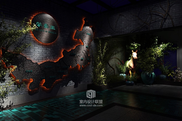 火锅餐厅设计-南昌蒙骨王餐厅设计-5