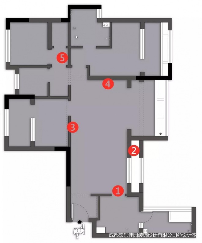 30万元三居100平米装修案例丨欢乐佳园装饰-12