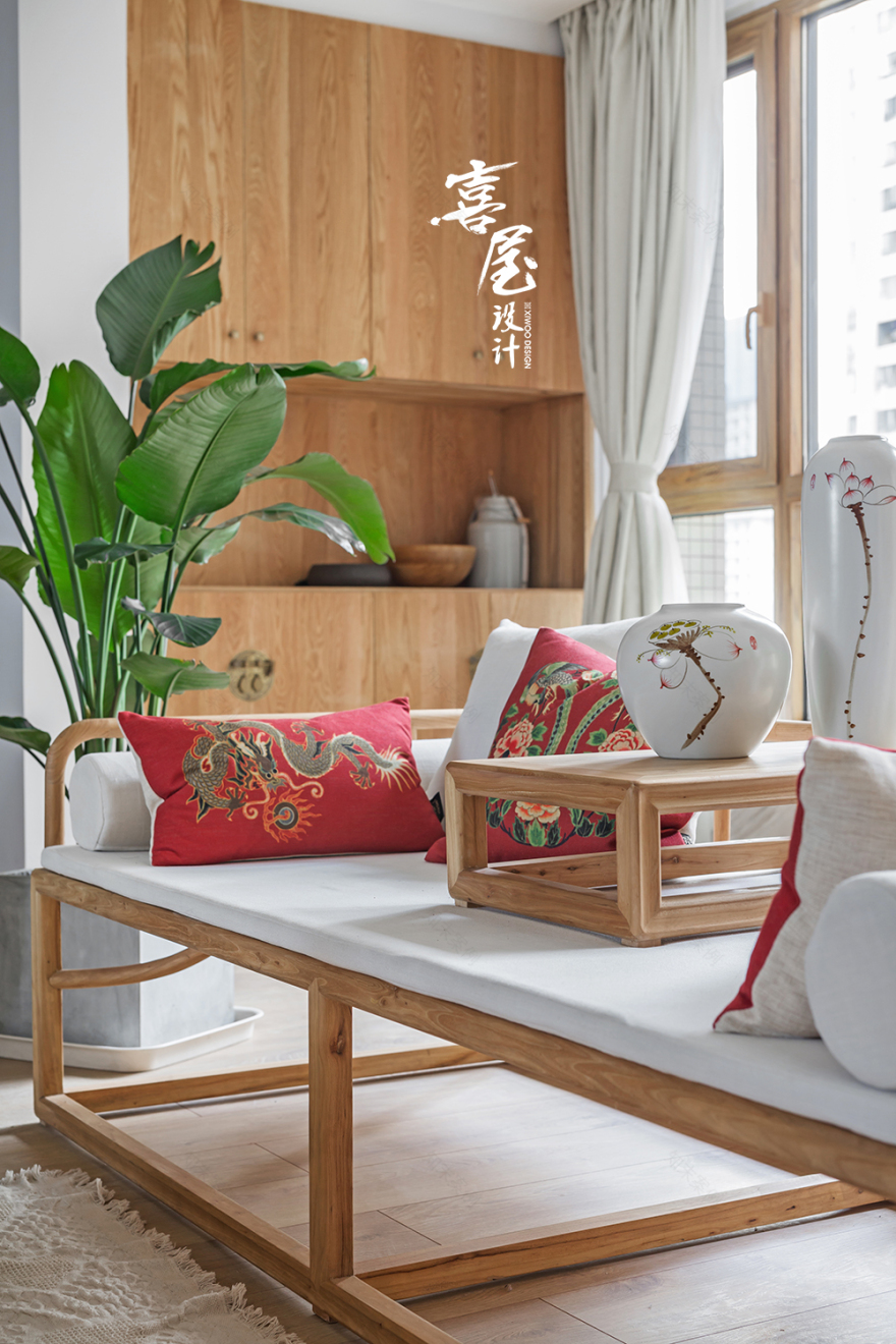 成都 150 平米新中式家居,实木演绎环保自然空间-11