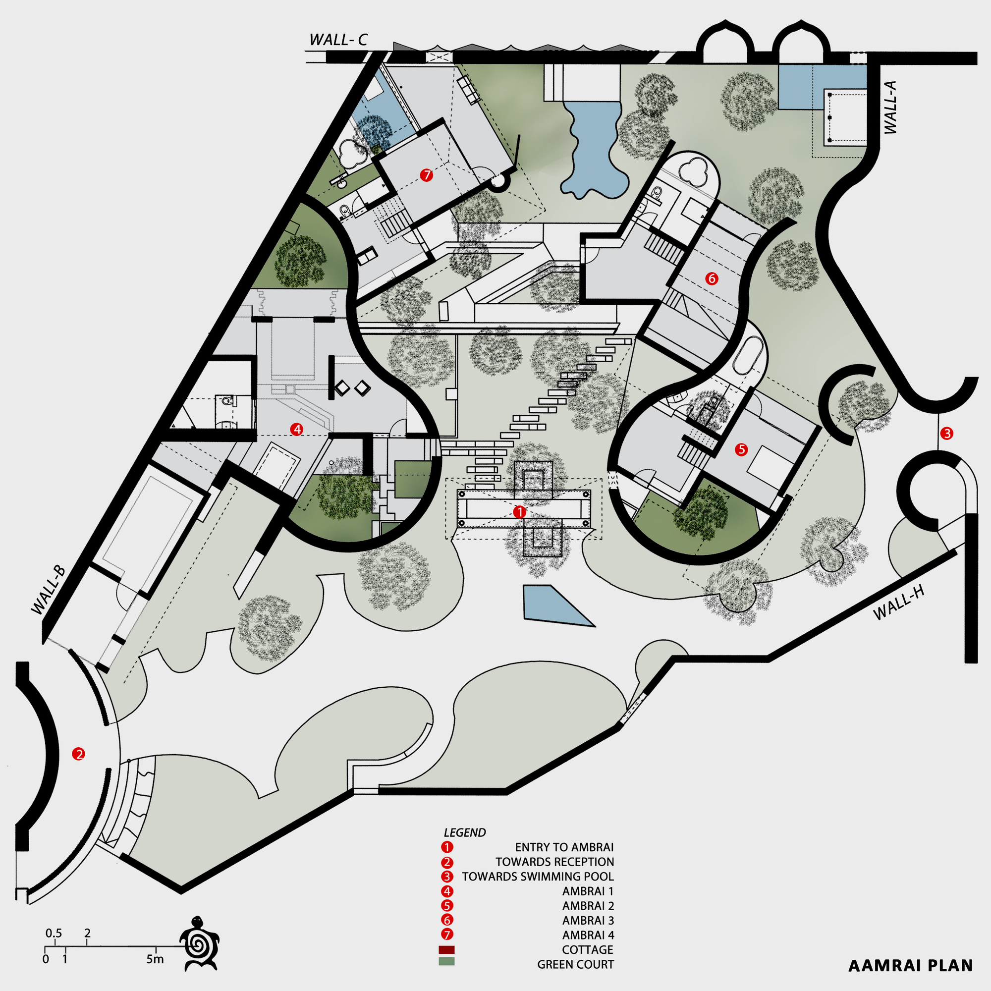 康丹静修度假村丨印度丨PMA madhushala-71