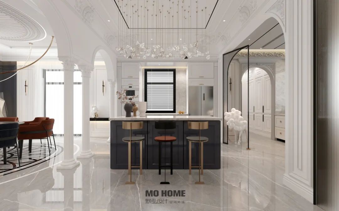 天津·武清尚清湾法式轻奢别墅丨中国天津丨默弘设计-31