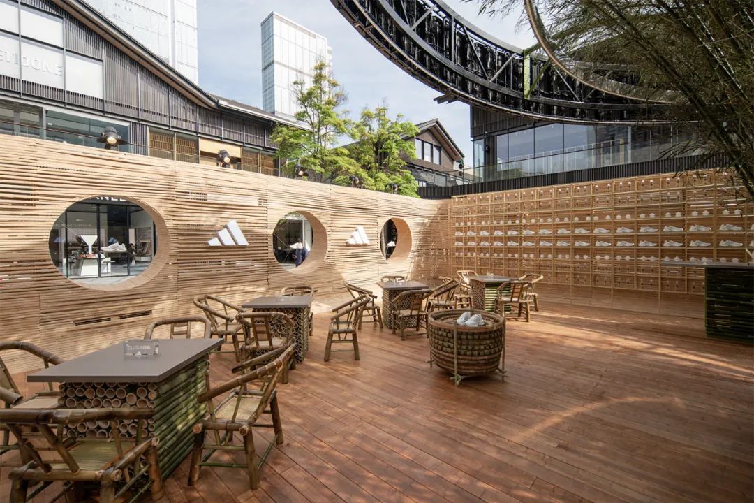 阿迪达斯太古里“清风茶馆”快闪装置丨中国成都丨line+设计事务所-8