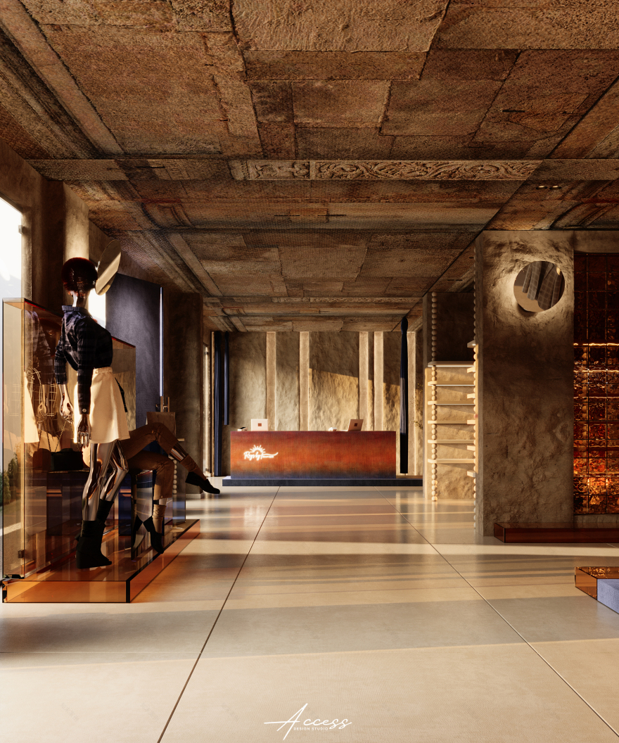 雷氏服装精品店丨阿曼丨Access Design Studio-2