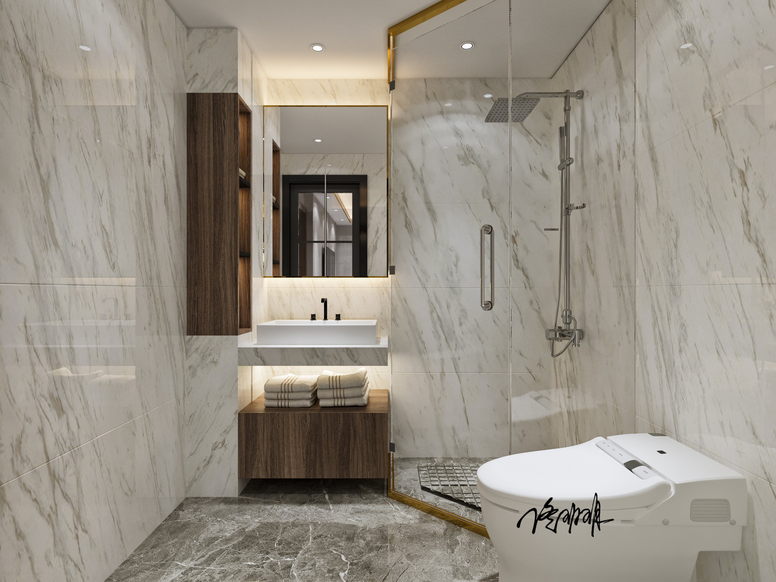 现代轻奢公寓设计-9