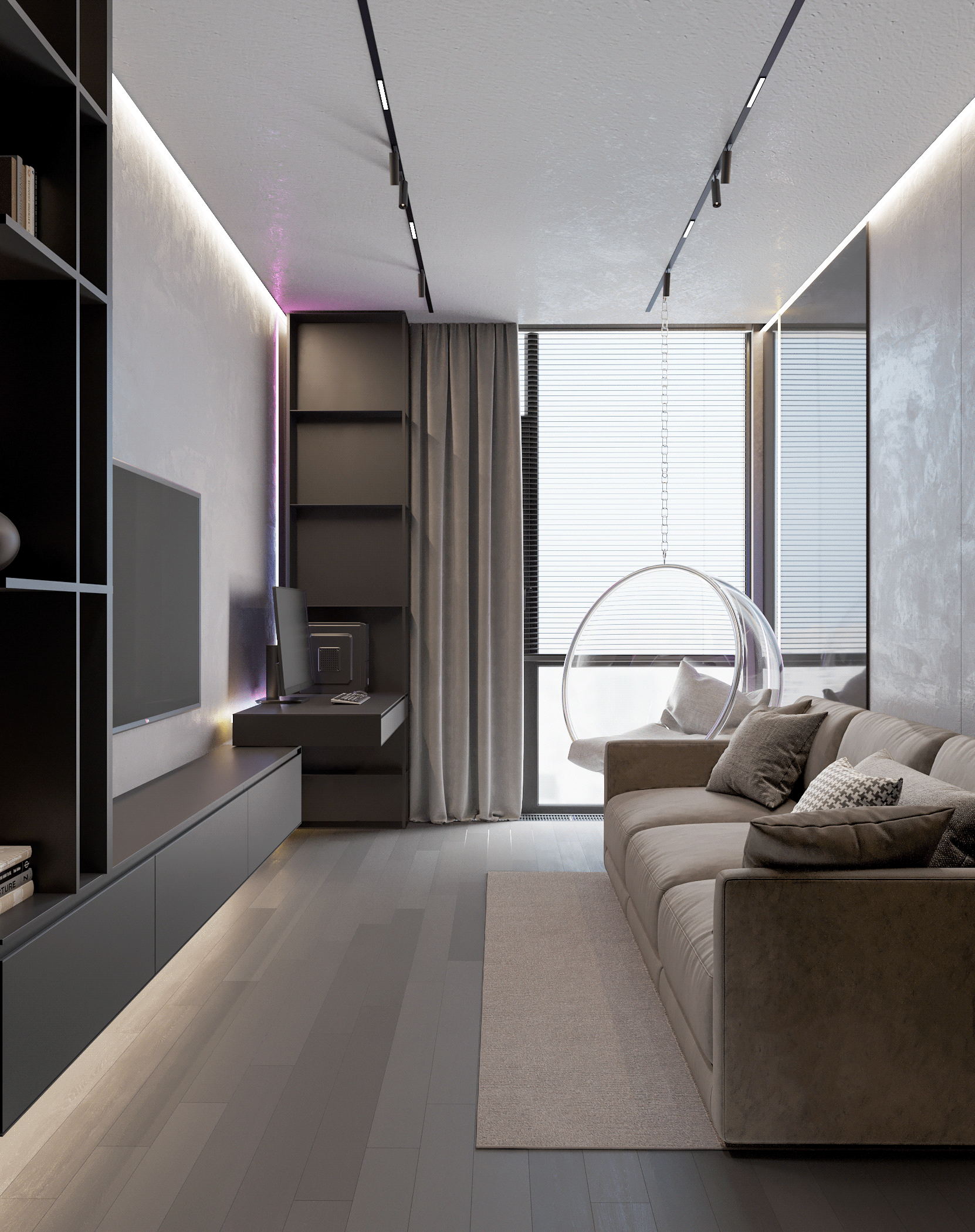 150㎡公寓设计，独特而有趣-11