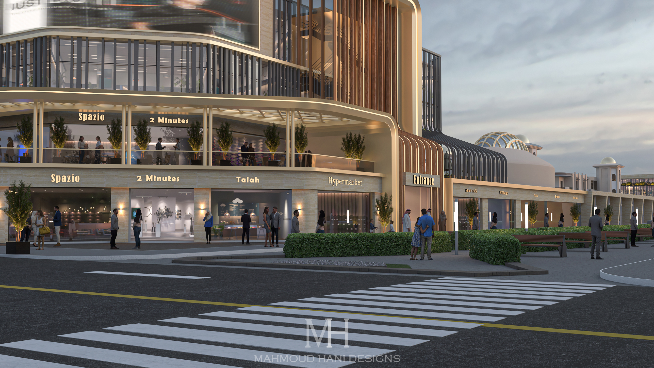 Mall Facade Design - Portsaid-3