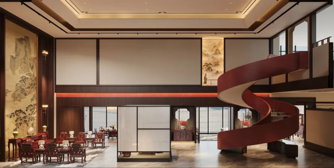 朴生新作|全新红木卖场的三重叙事美学-38