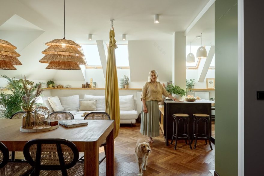 Apartament w stylu urban jungle na obrzeżach Wrocławia dla rodziców i dwóch córek - PLN Design-0