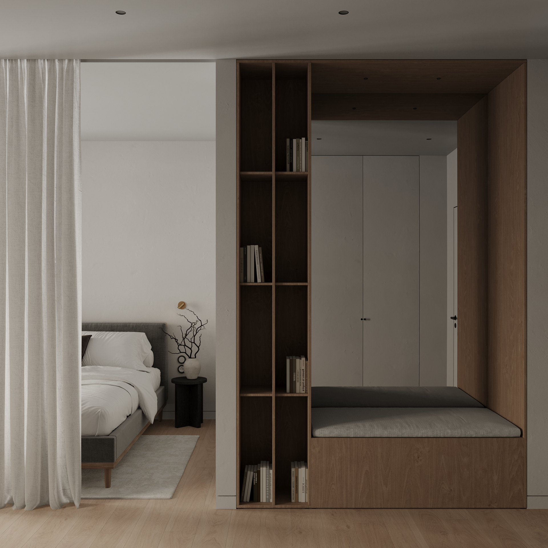 原木与白 打造舒适温暖的住宅-6