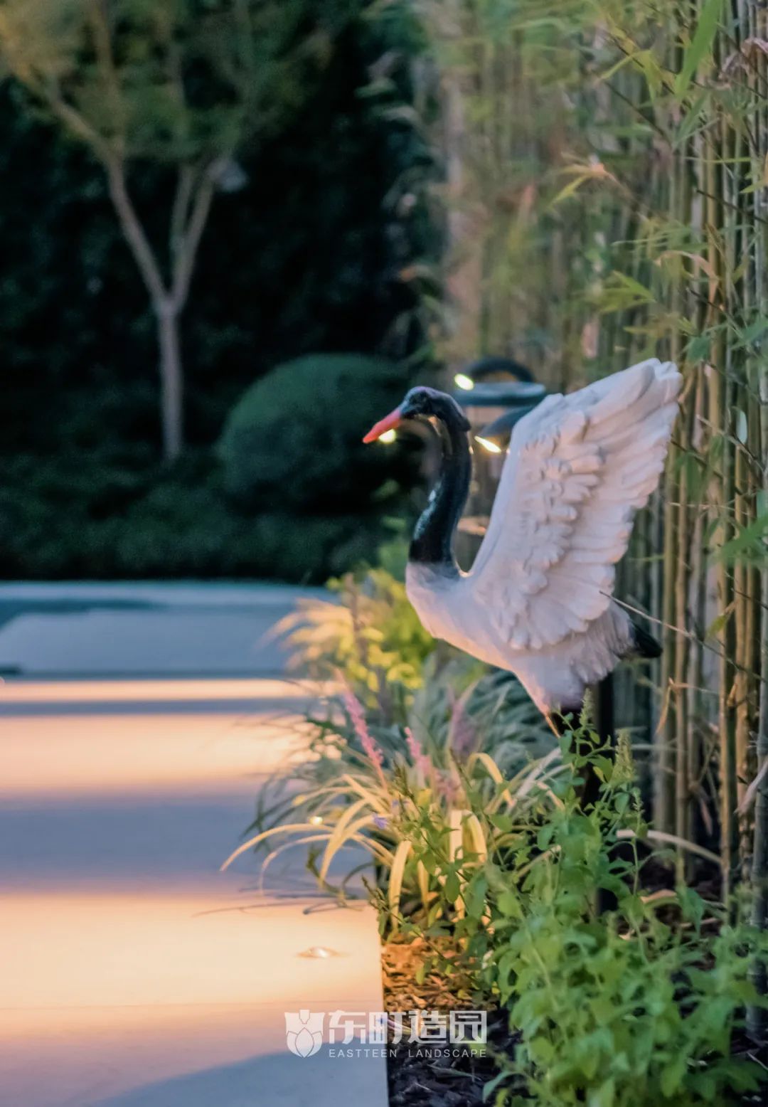 上海 70㎡中式庭院 | 枯山水涟漪映罗汉松-42