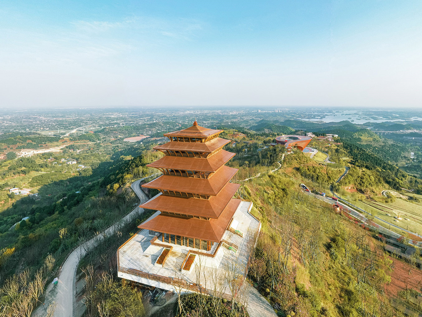 成都龙泉山城市森林公园丹景阁丨中国成都丨成都市建筑设计研究院有限公司-3
