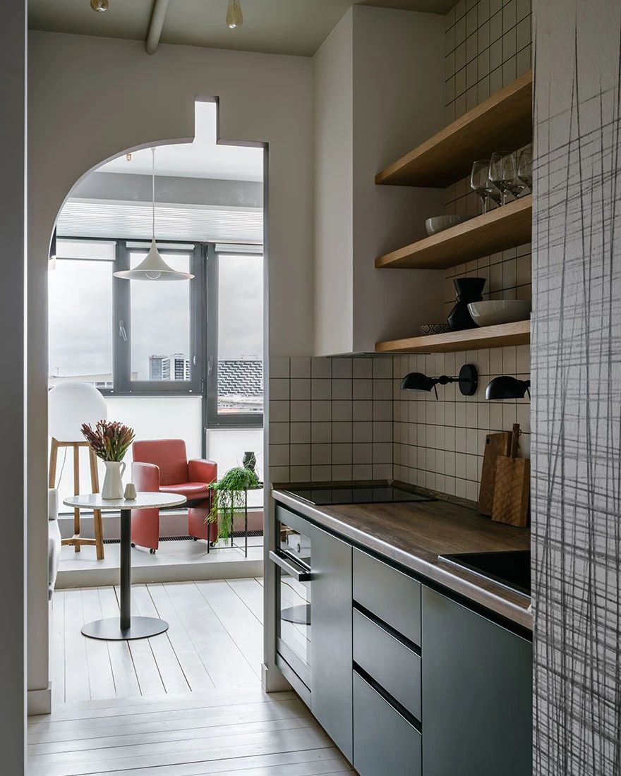 36㎡小宅空间设计丨Ivan 和 Sofia Mylnikov,Zburo-39