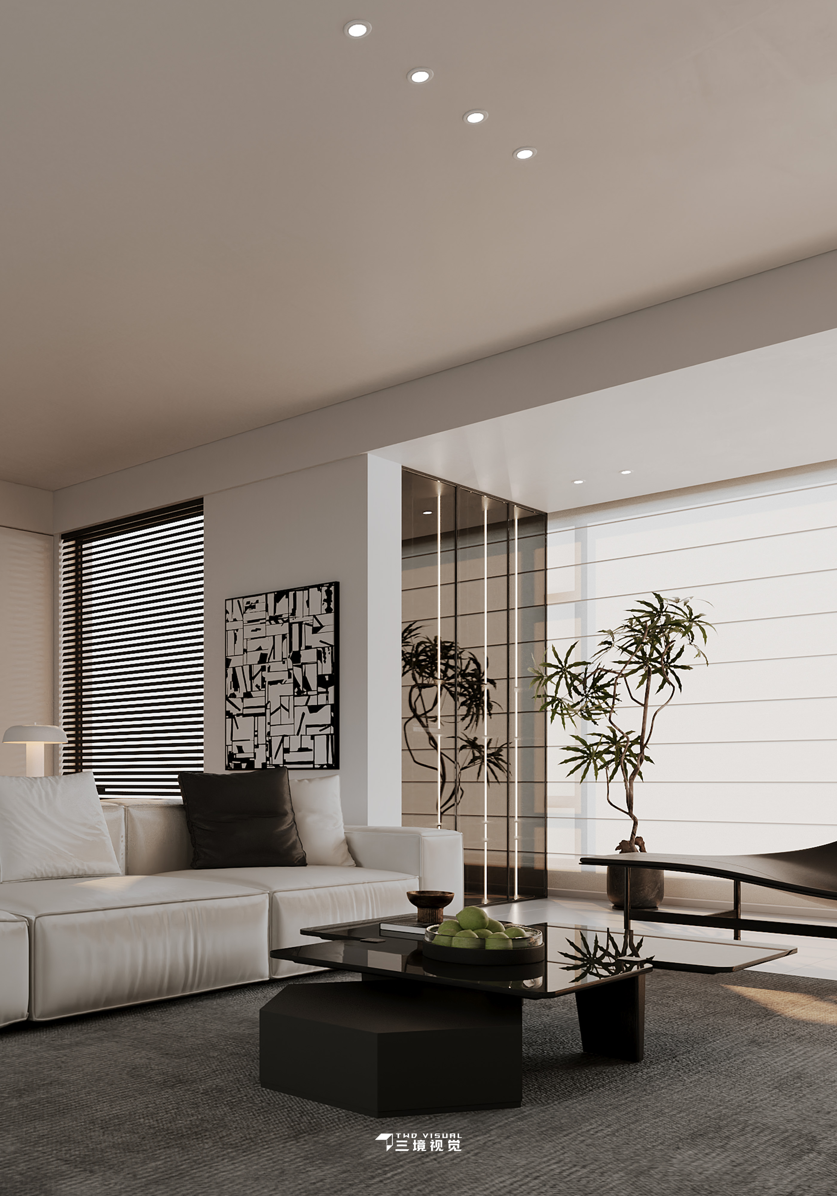 住宅-130平白色现代风设计-0