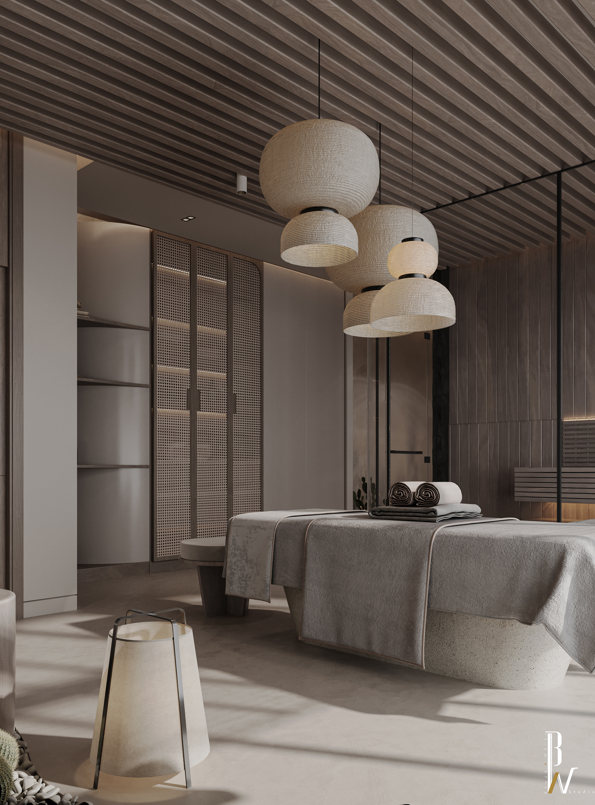 水疗设计丨阿联酋丨Black N White-19