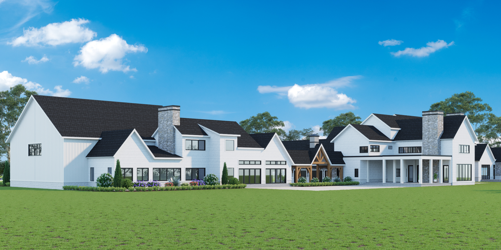 Exterior Rendering of New Construction Homes | The 2D3D Floor Plan Company-27