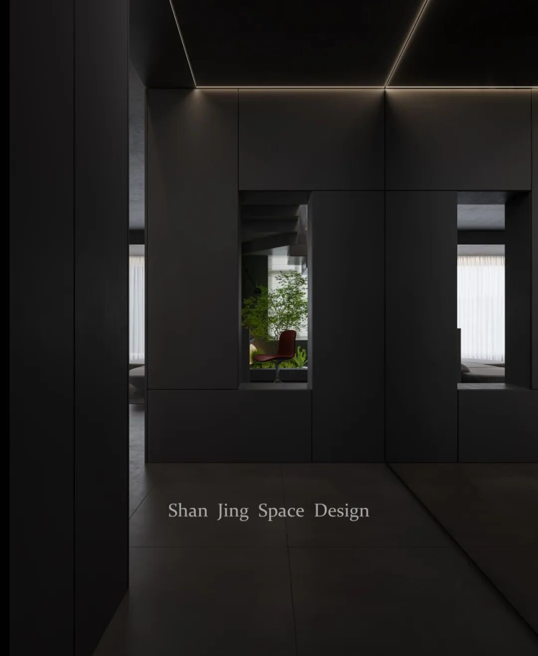 山境空间新案 |暗黑之境 |享受纯粹的墨色空间-20